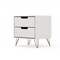 Manhattan Comfort Rockefeller 2.0 Nightstand, Off White 102GMC8 - alternate 4